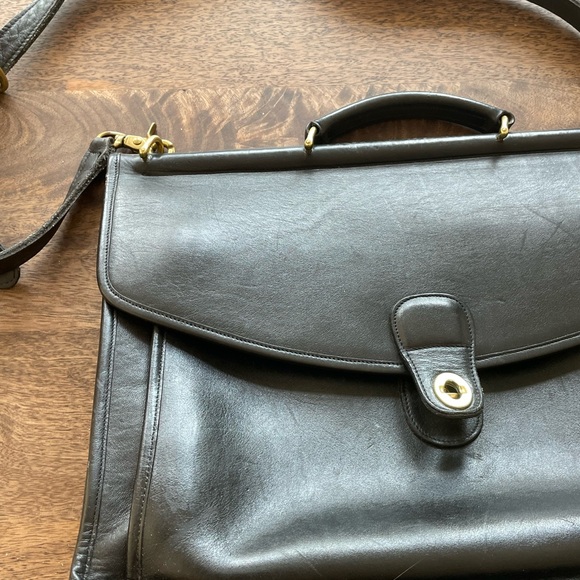 COACH Vintage 90s Gilmore Girls Computer Bag Crossbody Satchel Bag - Picture 4 of 9